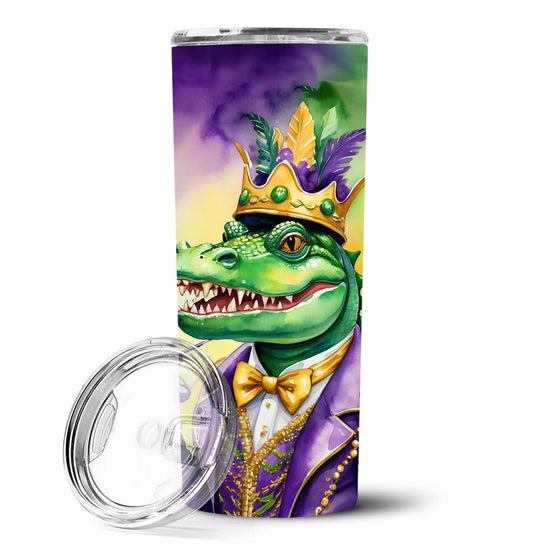 Mardi Gras 2024 Stainless Steel Skinny Tumbler - Size: 20 OZ | Pack Of: 1 | Collection name: Mardi gras 2024