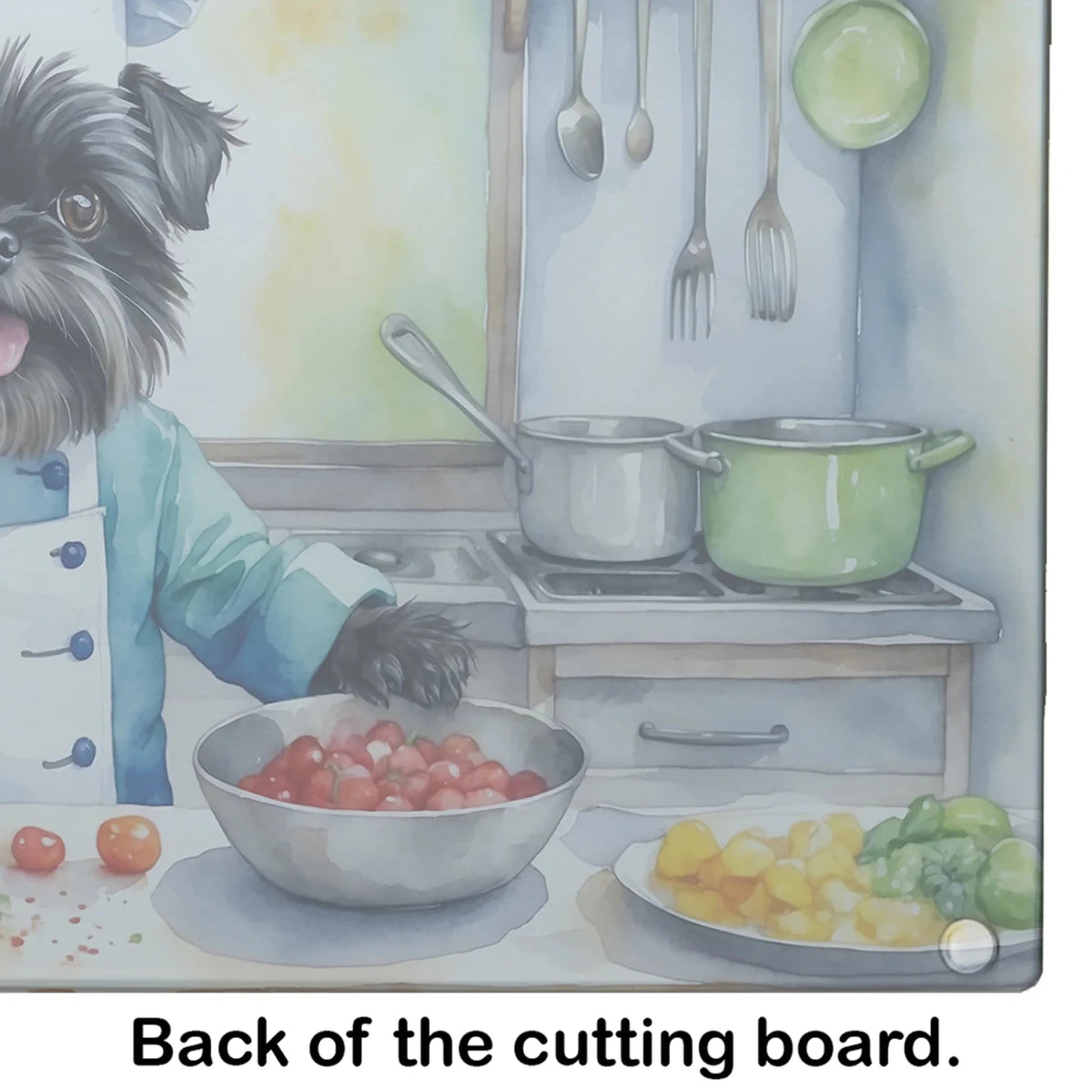 The Dog Chef Glass Cutting Board - Size: LARGE | Pack Of: 1 | Collection name: The dog chef - Pets Perfect