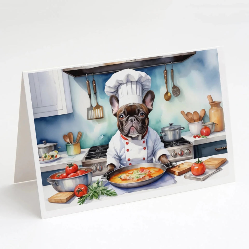 The Dog Chef Greeting Cards - 5 x 7, 8 ct, French bulldog 6252, view 74