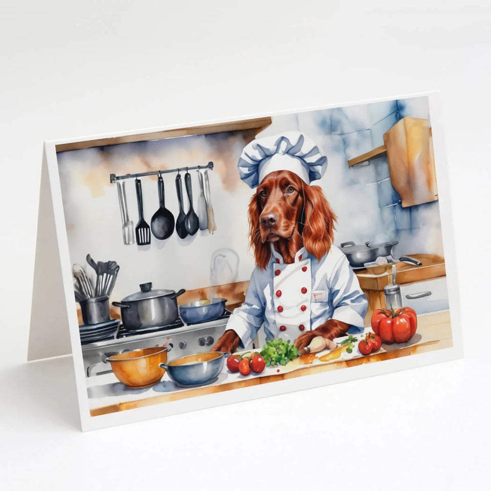 The Dog Chef Greeting Cards - 5 x 7, 8 ct, Irish terrier 6267, view 89