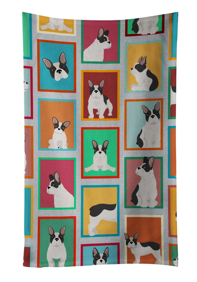 Lots of Dogs Kitchen Towel - 25HX15W, 194030681381/Pug - fawn, view 4