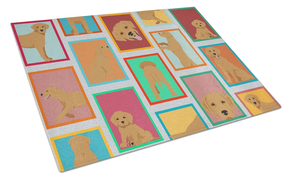 Lots of Dogs Glass Cutting Board - Large, German shepherd, view 10