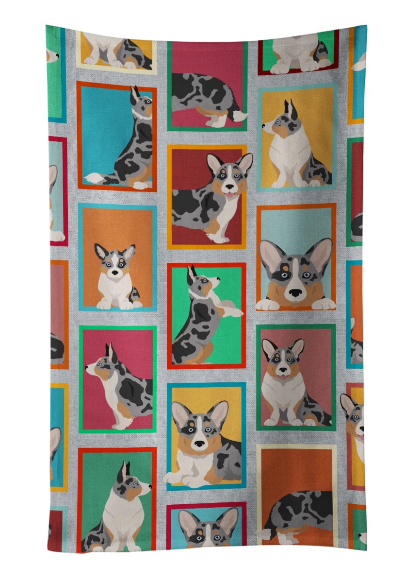 Lots of Dogs Kitchen Towel - 25HX15W, 194030681510/Dachshund - chocolate and tan, view 17