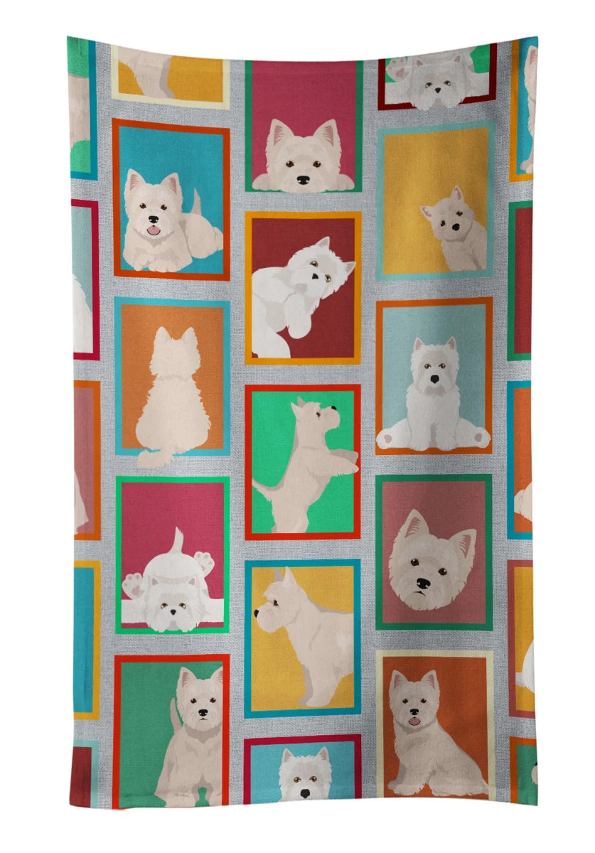 Lots of Dogs Kitchen Towel - 25HX15W, 194030681541/Bichon frise, view 20