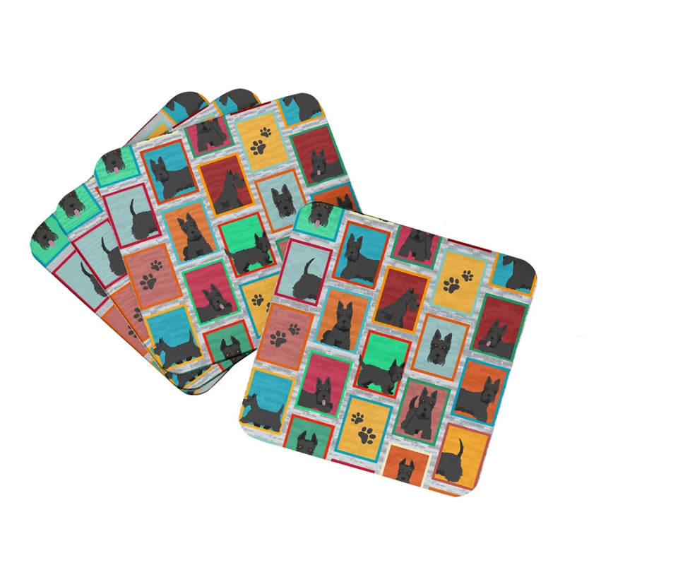 Lots of Dogs Foam Coasters - 3.5, 194030685396/Yorkshire terrier - black and tan, view 24