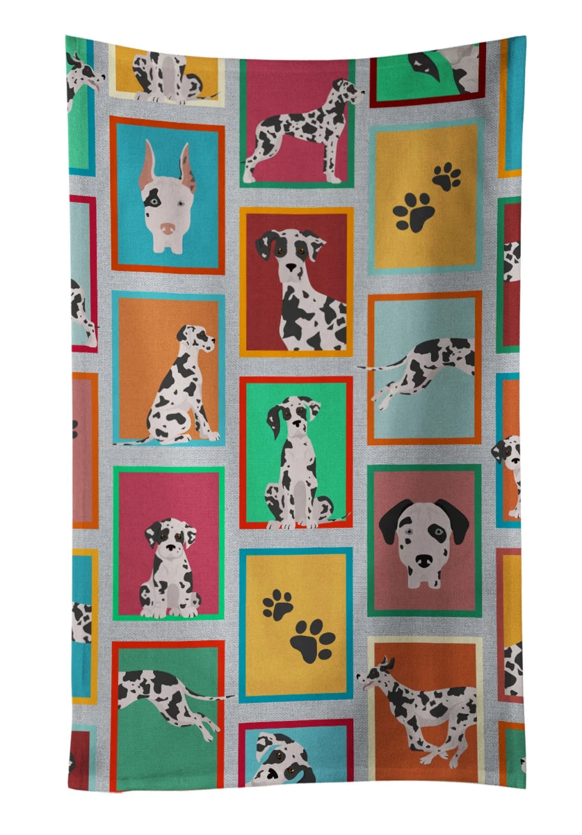 Lots of Dogs Kitchen Towel - 25HX15W, 194030681640/Poodle - standard chocolate, view 30