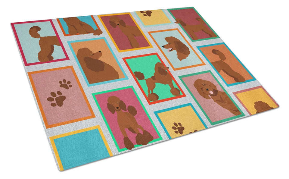 Lots of Dogs Glass Cutting Board - Large, Shih tzu, view 31
