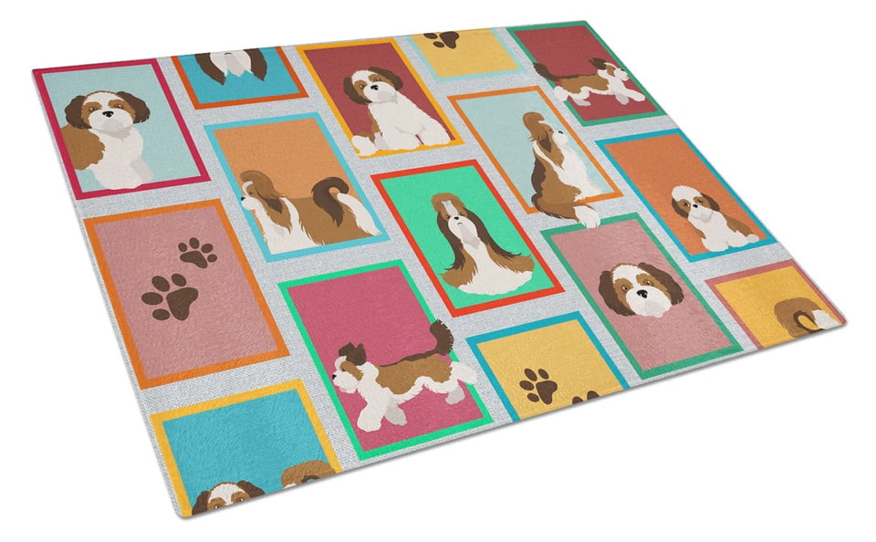 Lots of Dogs Glass Cutting Board - Large, Chihuahua, view 32