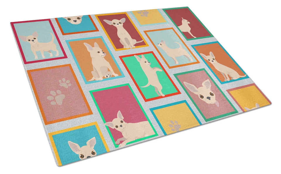 Lots of Dogs Glass Cutting Board - Large, Dalmatian, view 33