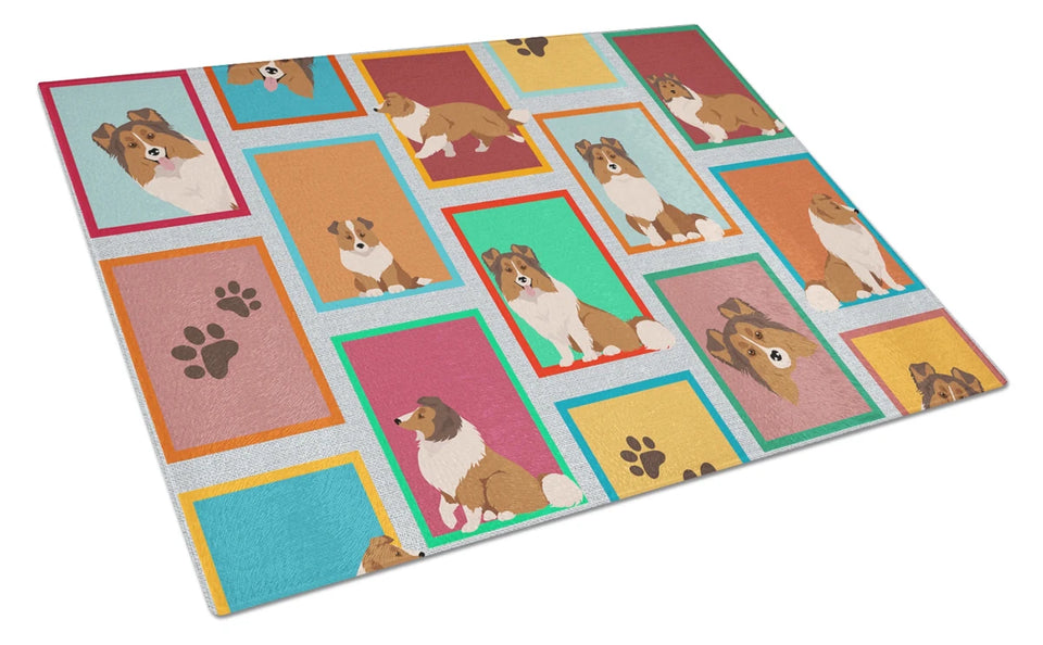 Lots of Dogs Glass Cutting Board - Large, Great pyrenees, view 36