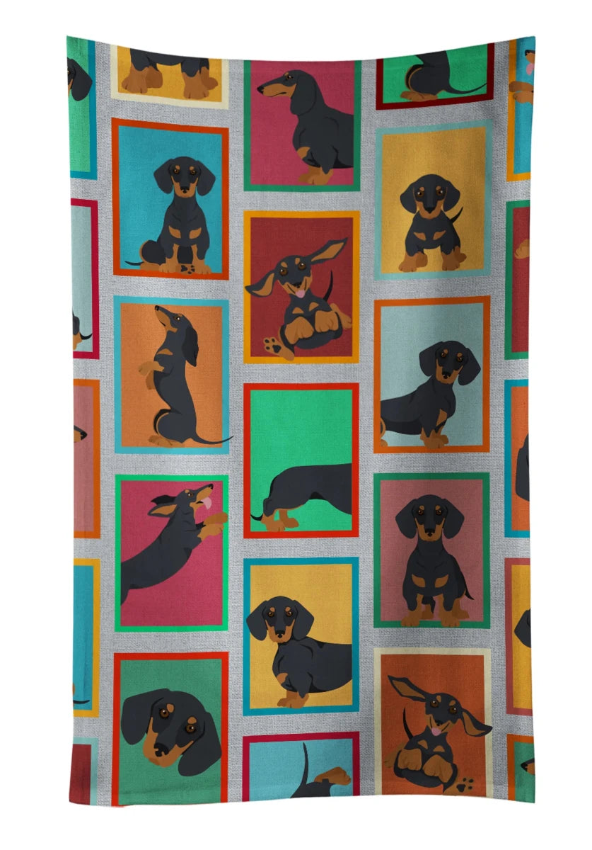 Lots of Dogs Kitchen Towel - 25HX15W, 194030681749/Pomeranian - black and tan, view 40