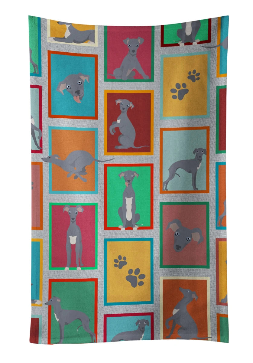 Lots of Dogs Kitchen Towel - 25HX15W, 194030681794/Boston terrier - red, view 45