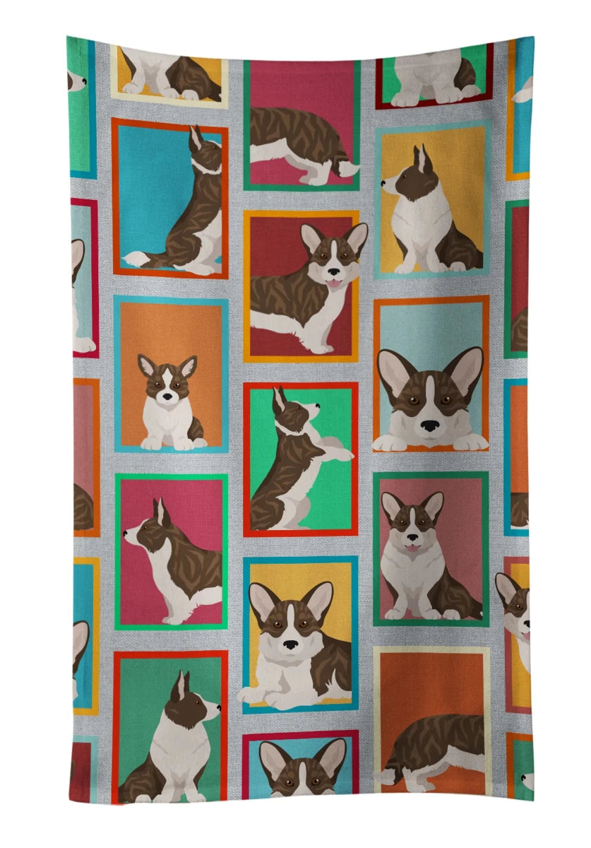 Lots of Dogs Kitchen Towel - 25HX15W, 194030681817/Corgi - cardigan fawn, view 47