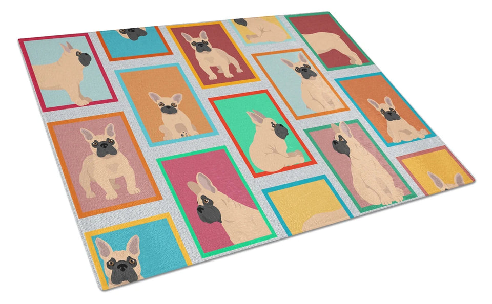 Lots of Dogs Glass Cutting Board - Large, German shepherd - black and silver, view 51