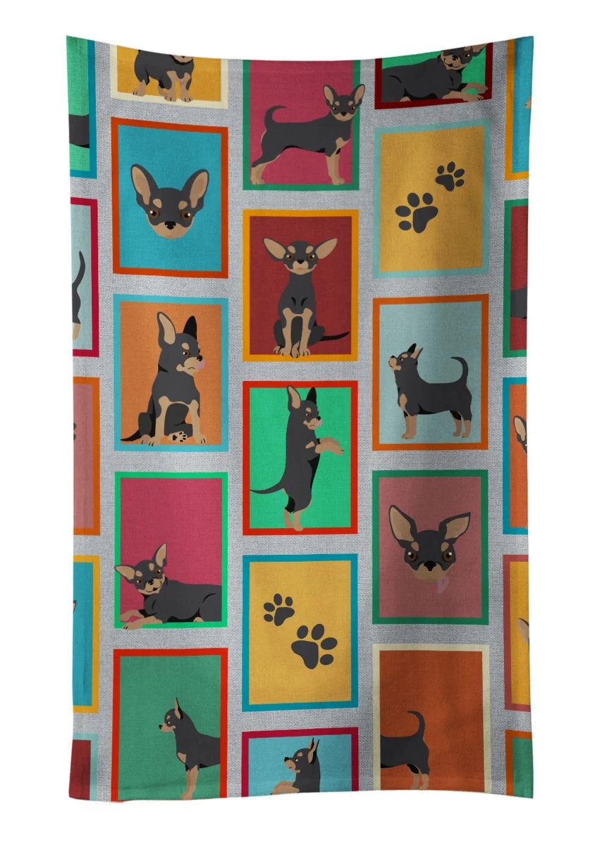 Lots of Dogs Kitchen Towel - 25HX15W, 194030681992/Chihuahua - chocolate, view 65