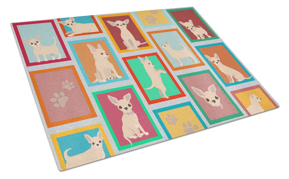 Lots of Dogs Glass Cutting Board - Large, Great dane - black, view 67