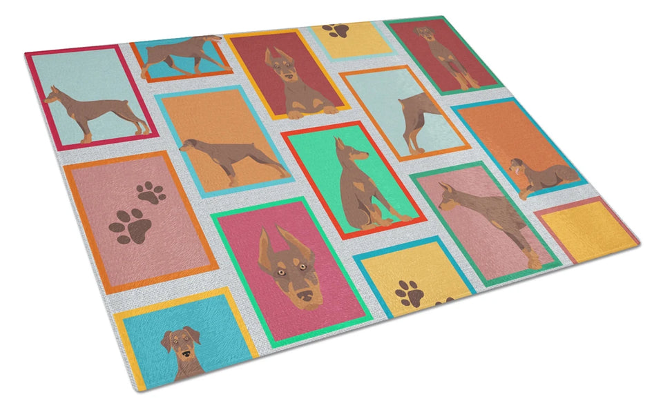Lots of Dogs Glass Cutting Board - Large, English springer spaniel - liver, view 73