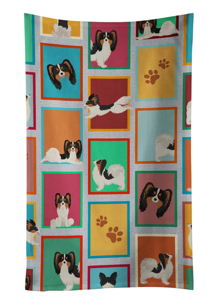 Lots of Dogs Kitchen Towel - 25HX15W, 194030682135/Pomeranian - orange, view 78