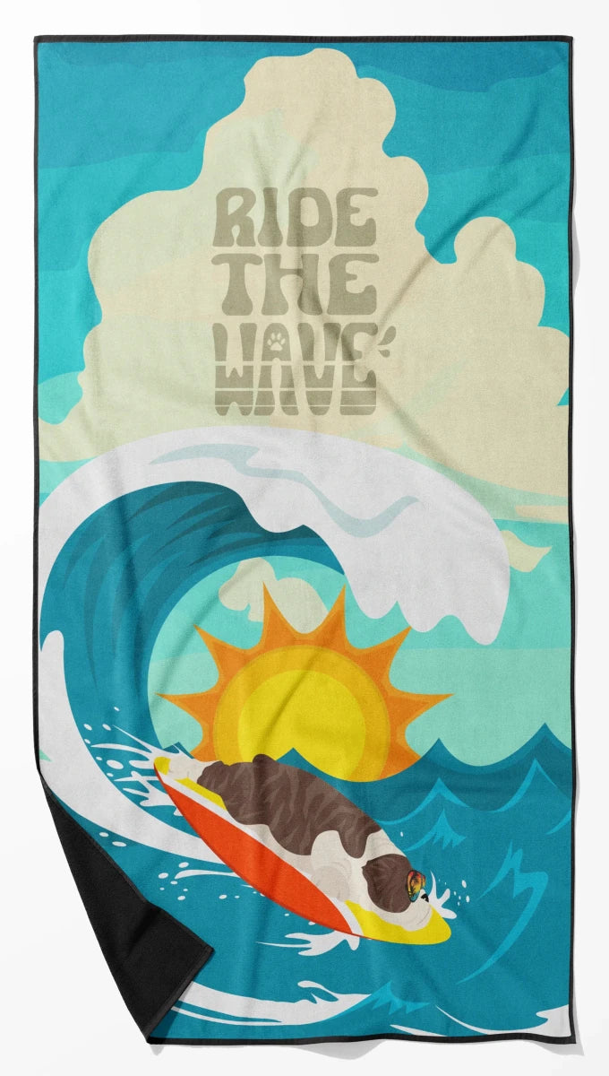 Dog Lover Beach Towel - Premium 60 x 30 in Oversized Surf Towel for, 194030683477/English bulldog - piebald, view 39