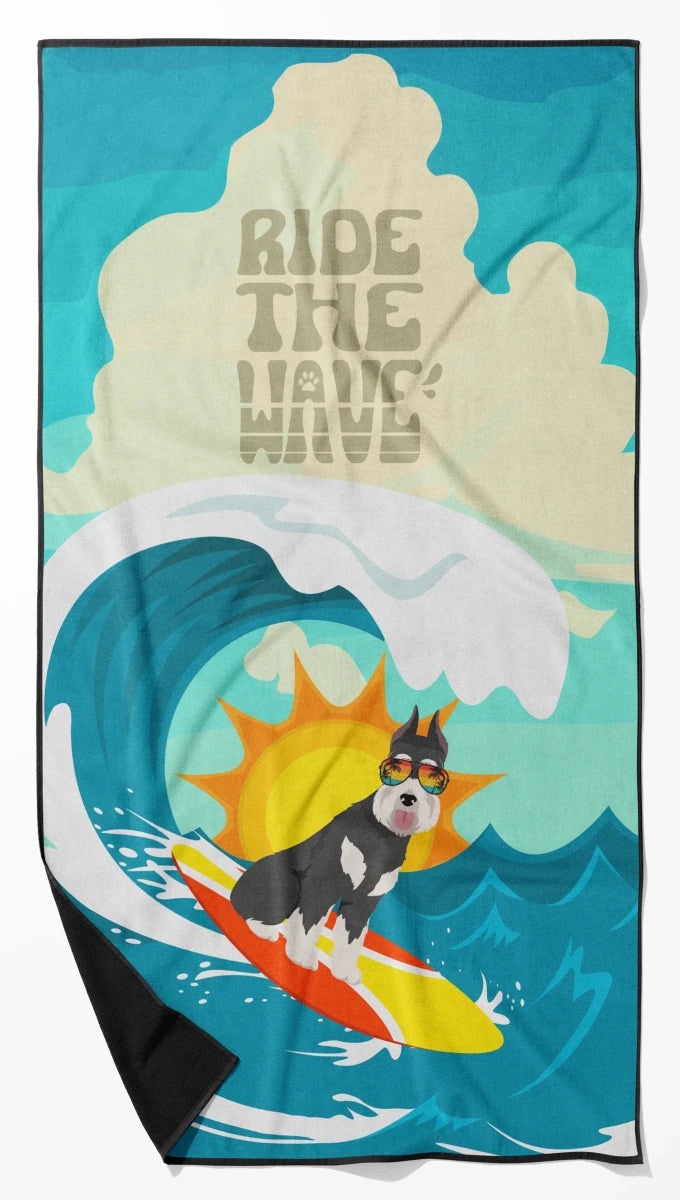 Dog Lover Beach Towel - Premium 60 x 30 in Oversized Surf Towel for, 194030684030/Schnauzer - salt and pepper, view 95