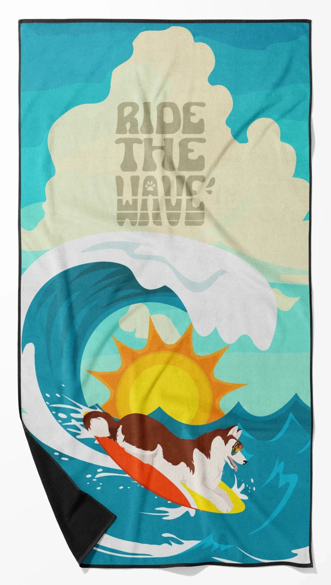 Dog Lover Beach Towel - Premium 60 x 30 in Oversized Surf Towel for, 194030684078/Wheaten terrier - red, view 99