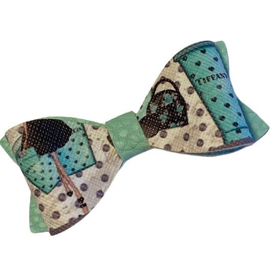 Coffee at Sniffany Bow - Bark Fifth Avenue Vegan Leather Dog Hair Accessory