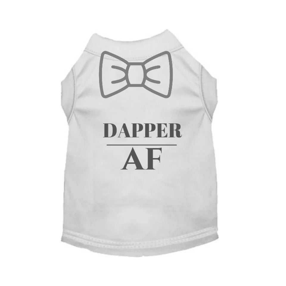 Dapper AF Dog Tee - Original & Bow Tie - Pets Perfect