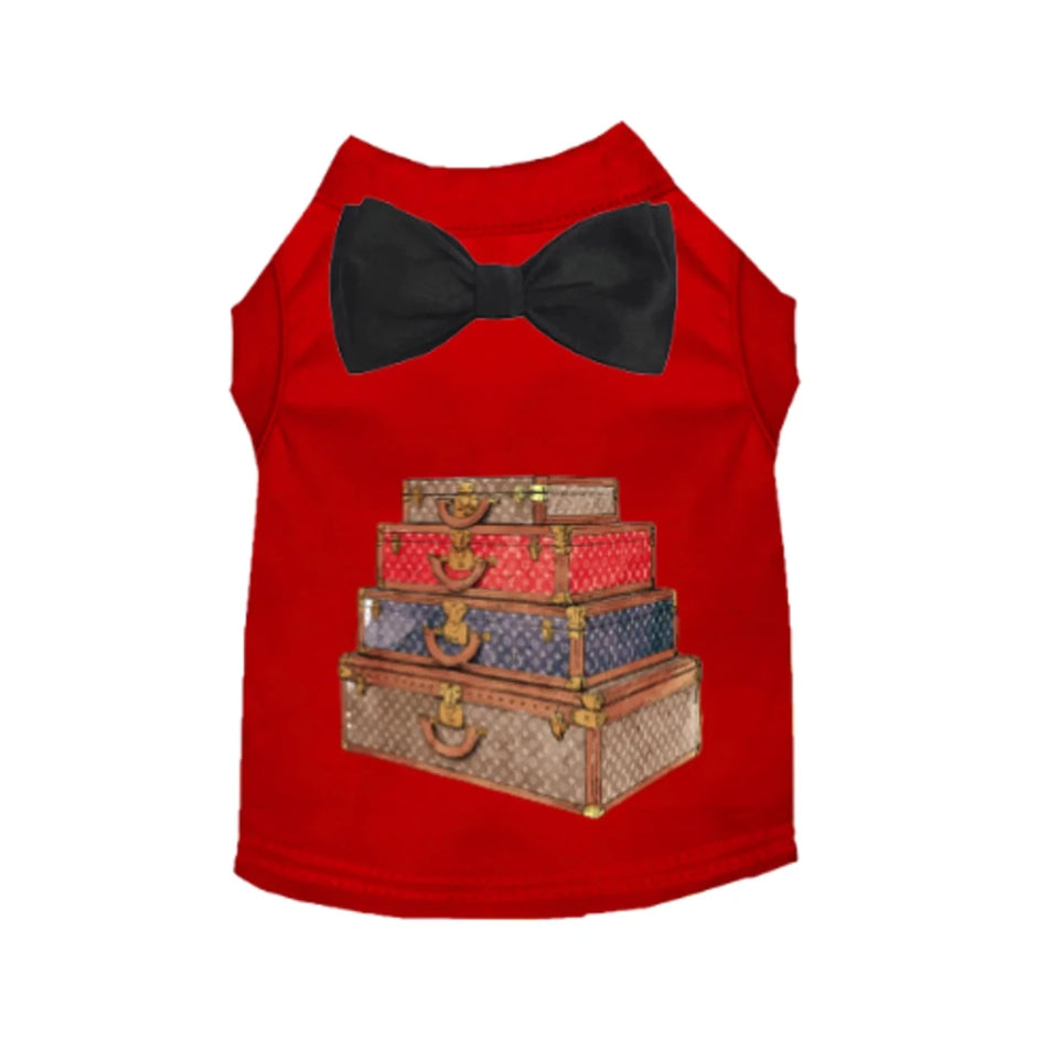 Dapper Jet Setter Dog Tee - Travel-Ready Dog Apparel by Bark Fifth Avenue - Pets Perfect