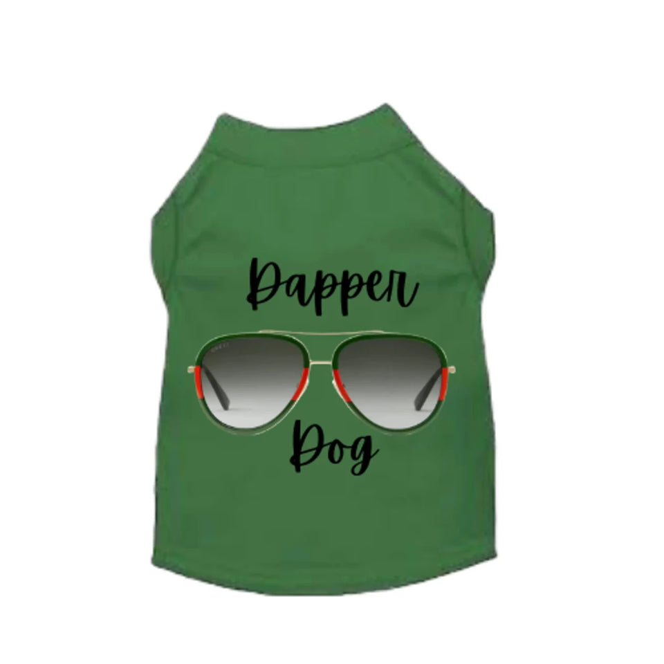 Designer Dapper Dog Tee - Sleeveless Dog Shirt by Bark Fifth Avenue - Pets Perfect