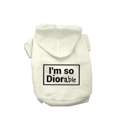 DIOR-able Hoodie by Bark Fifth Avenue - Designer-Inspired Dog Hoodie - Pets Perfect