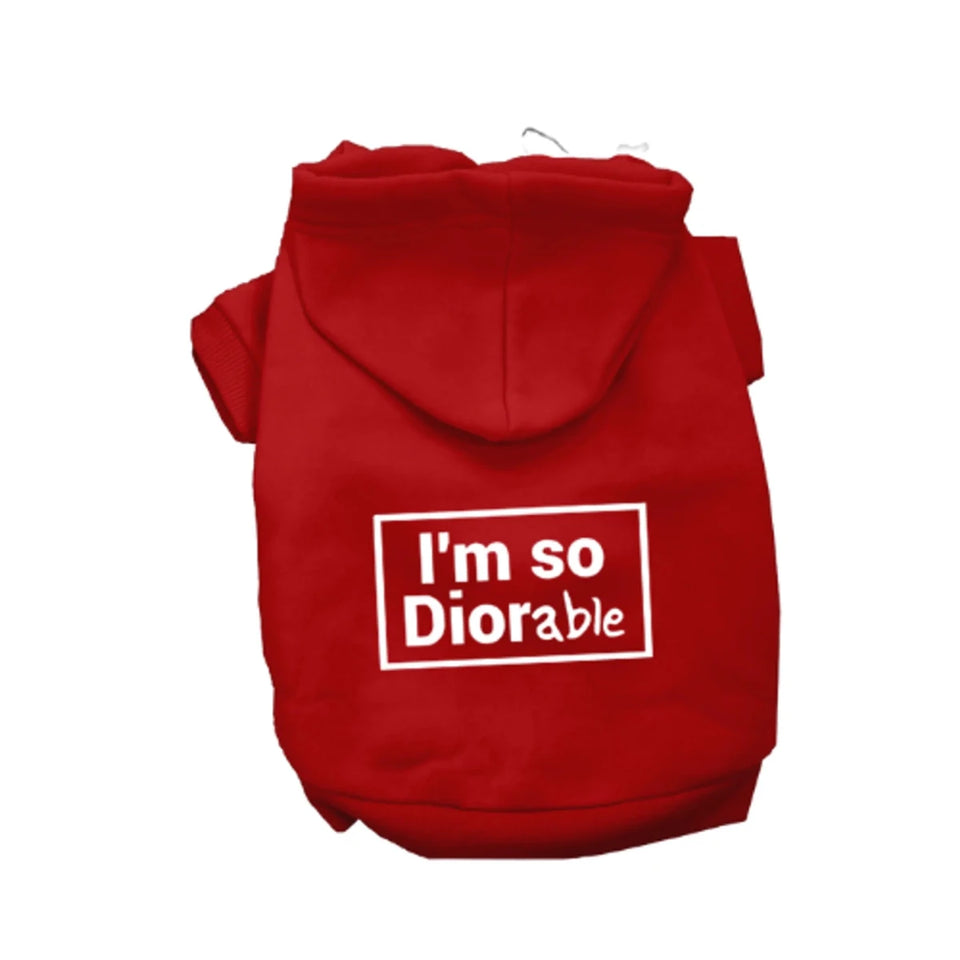 DIOR-able Hoodie by Bark Fifth Avenue - Designer-Inspired Dog Hoodie - Pets Perfect