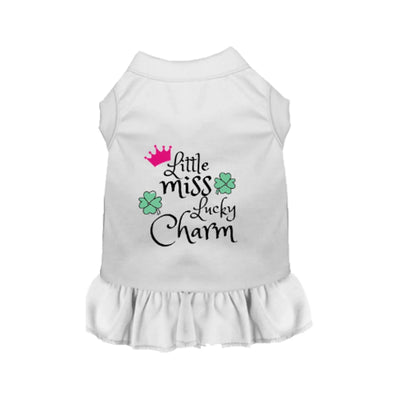 Little Miss Lucky Charm Dog Tee - St. Patrick's Day Dog Apparel by Bark Fifth Avenue - Pets Perfect