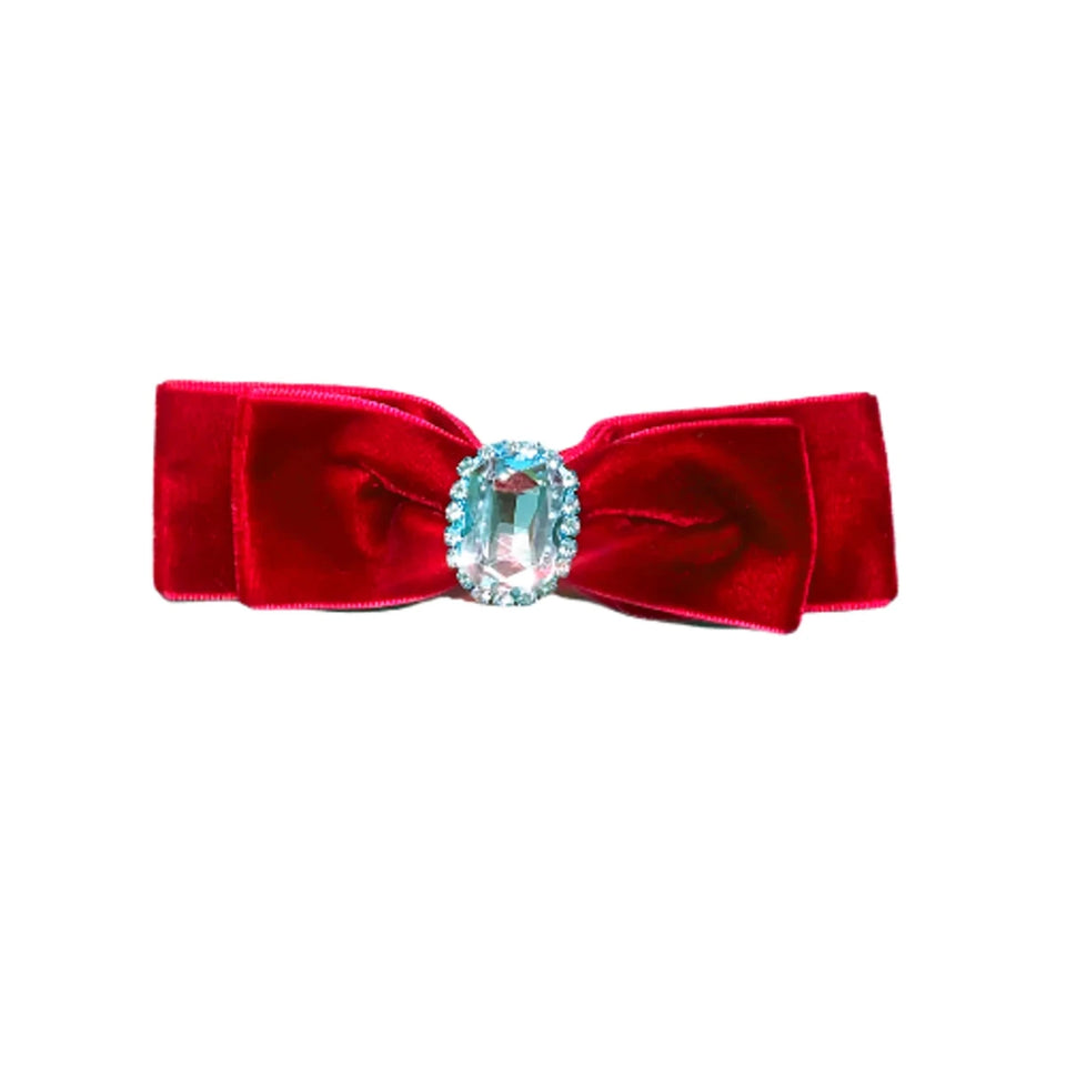 Luxurious Velvet Bow Hair Clip for Dogs by Bark Fifth Avenue - Pets Perfect