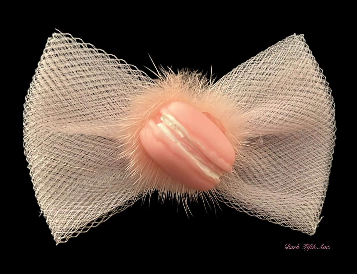 Macaroon Tulle Dog Hair Bow by Bark Fifth Avenue
