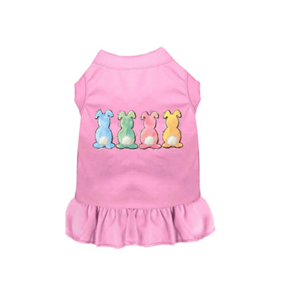 Mink PomPom Bunny Tail Dog Dress & Shirt by Bark Fifth Avenue - Pets Perfect