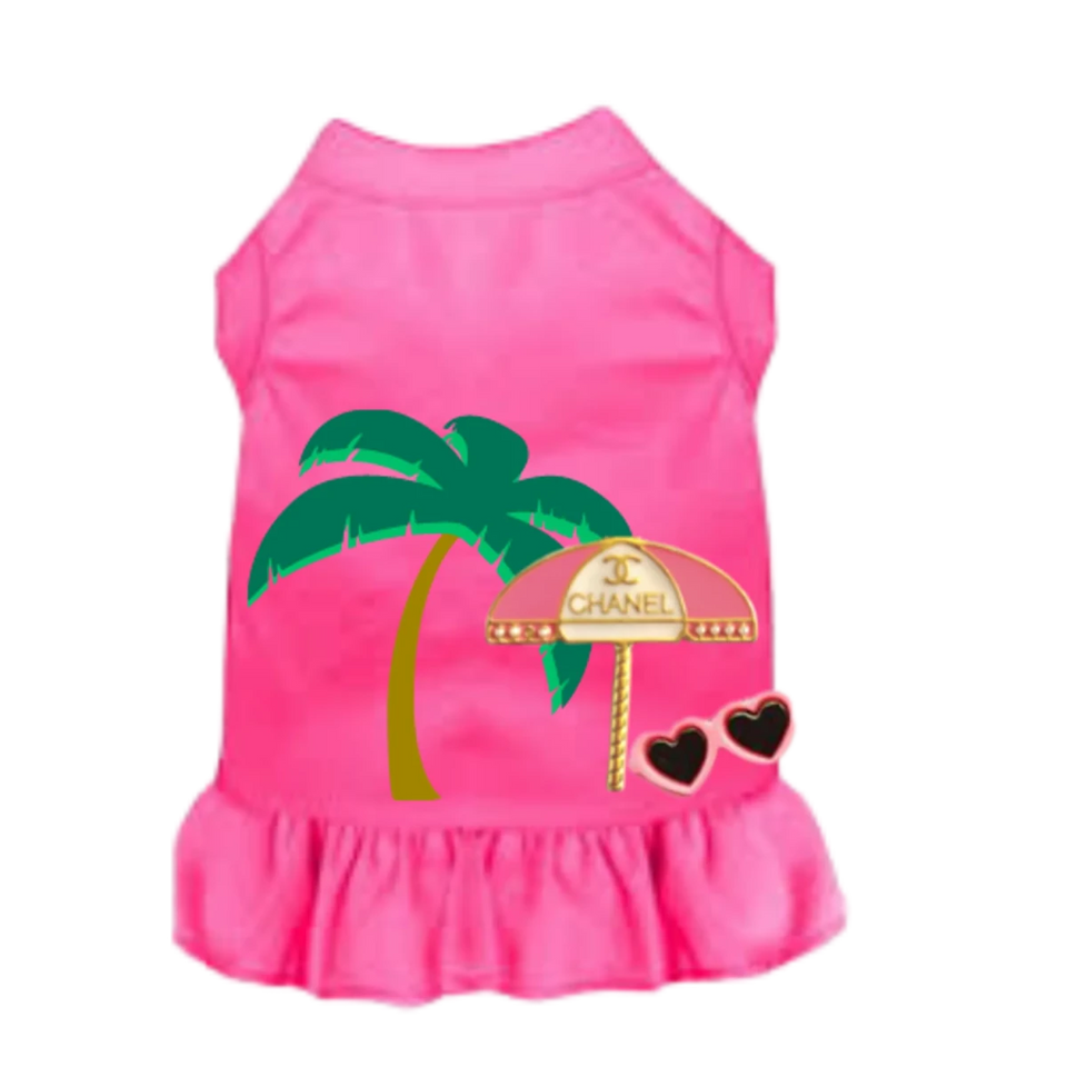 My CC Summer Vacay Dress - Designer Dog Dress by Bark Fifth Avenue - Pets Perfect