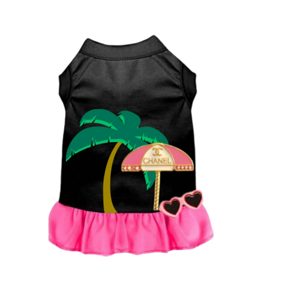 My CC Summer Vacay Dress - Designer Dog Dress by Bark Fifth Avenue - Pets Perfect