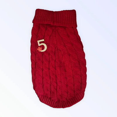 My Cozy No. 5 Knit Dog Sweater by Bark Fifth Avenue - Pets Perfect