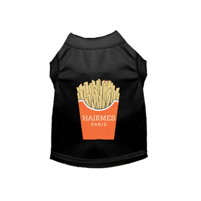 A Side of Hairmes French Fries Dog Shirt by Bark Fifth Avenue, X SMALL/1