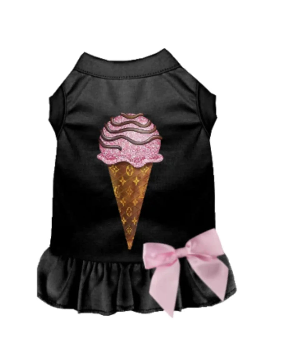 My Favorite Chewy Vuitton Ice Cream Dress by Bark Fifth Avenue - Pets Perfect