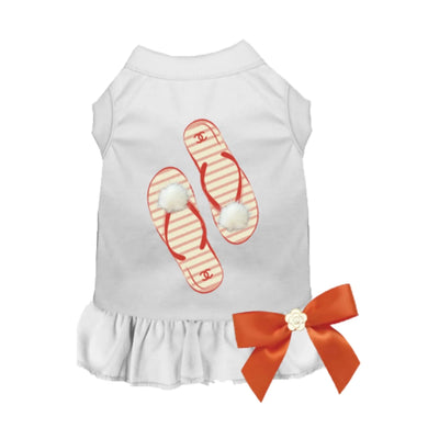 My Favorite Fuzzy Flip Flops Dog Dress by Bark Fifth Avenue - Pets Perfect