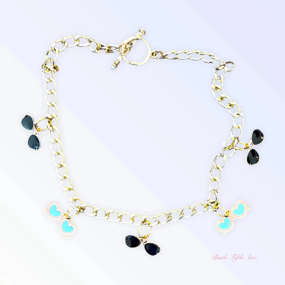 My Summertime Aviator Charm Toggle Necklace - Pets Perfect