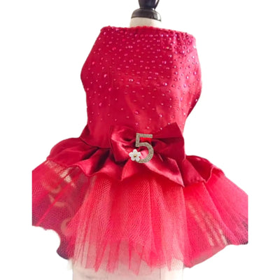 No 5 Holiday Glam Dress by Bark Fifth Avenue - Pets Perfect