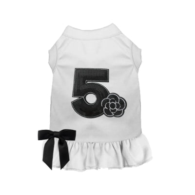 No. 5 Camellia Dress - Designer-Inspired Sequin Dog Dress by Bark Fifth Avenue - Pets Perfect
