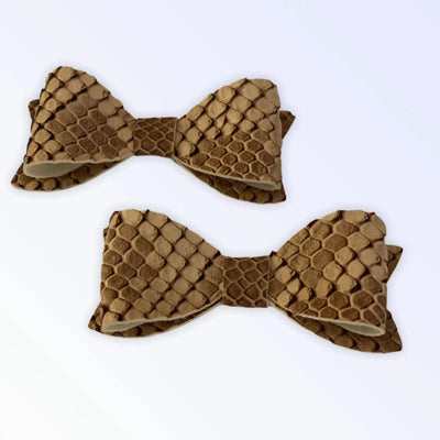 Nude Python Hair Barrette for Dogs by Bark Fifth Avenue - 5 in Alligator Clip - Pets Perfect