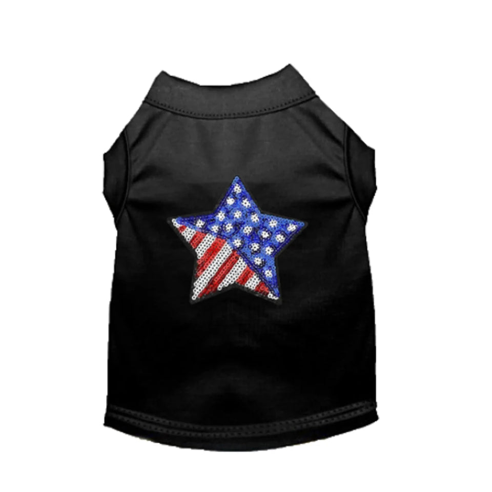 Patriotic Star Dress & Tee - 4th of July Dog Outfit by Bark Fifth Avenue - Pets Perfect