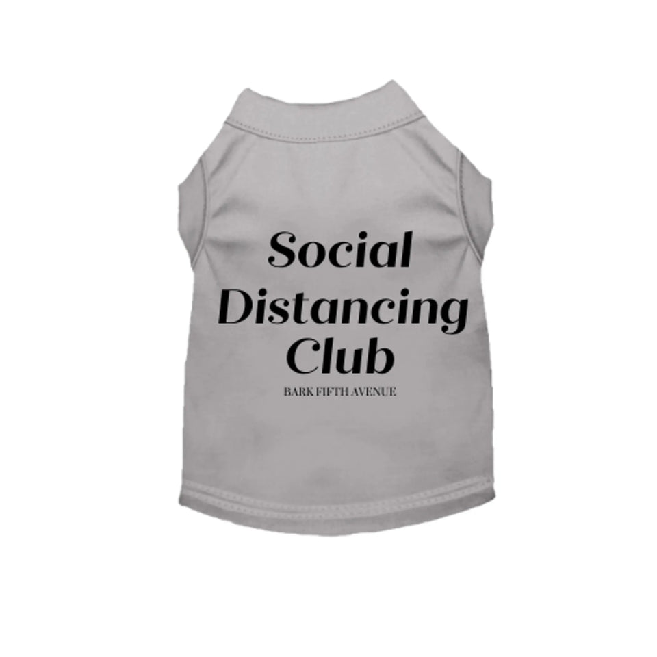 Anti Social Distancing Club Dog Dress and Tee - White, 2X LARGE, view 12