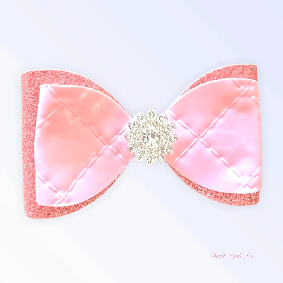 Quilted Glam Spring Bow for Dogs by Bark Fifth Avenue - Pets Perfect