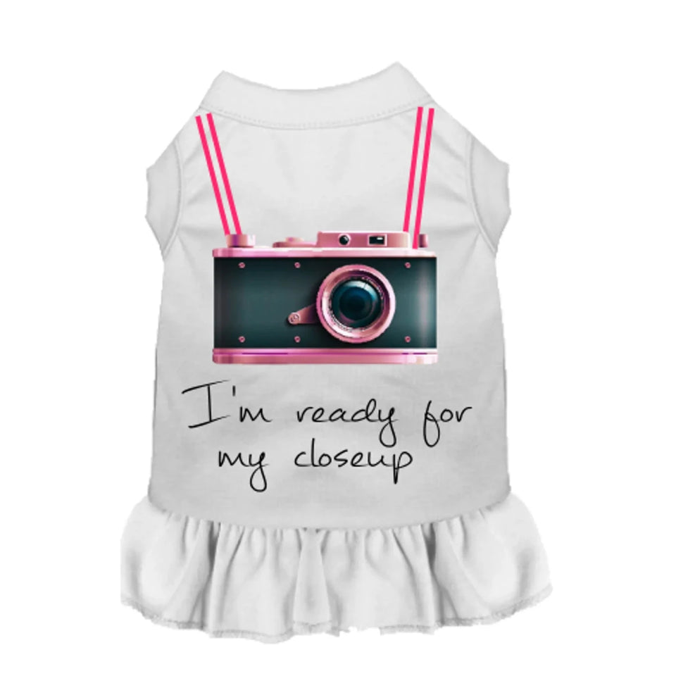 Ready For My Closeup Dog Dress - Summer Dog Apparel by Bark Fifth Avenue - Pets Perfect