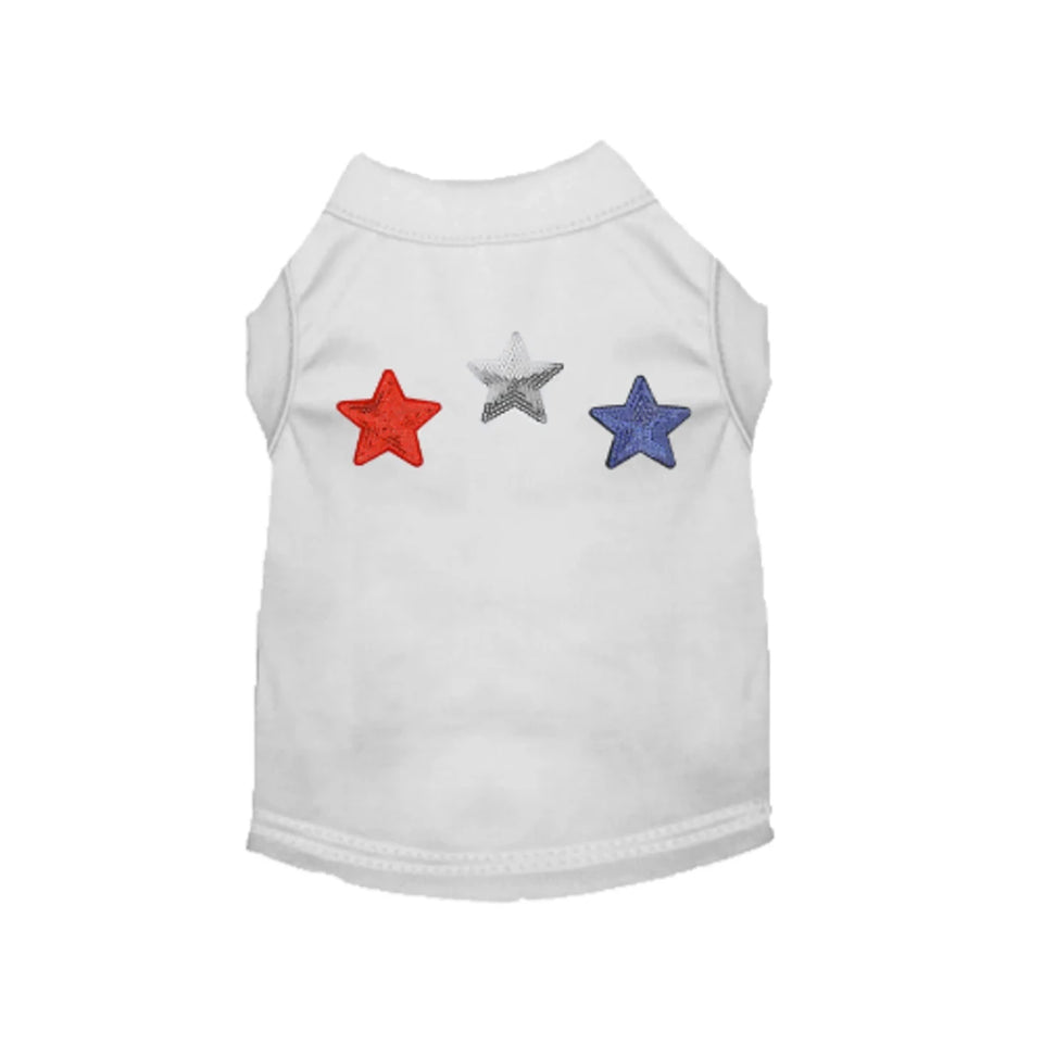 Red, White & Blue Stars Dog Tee & Dress by Bark Fifth Avenue - Pets Perfect